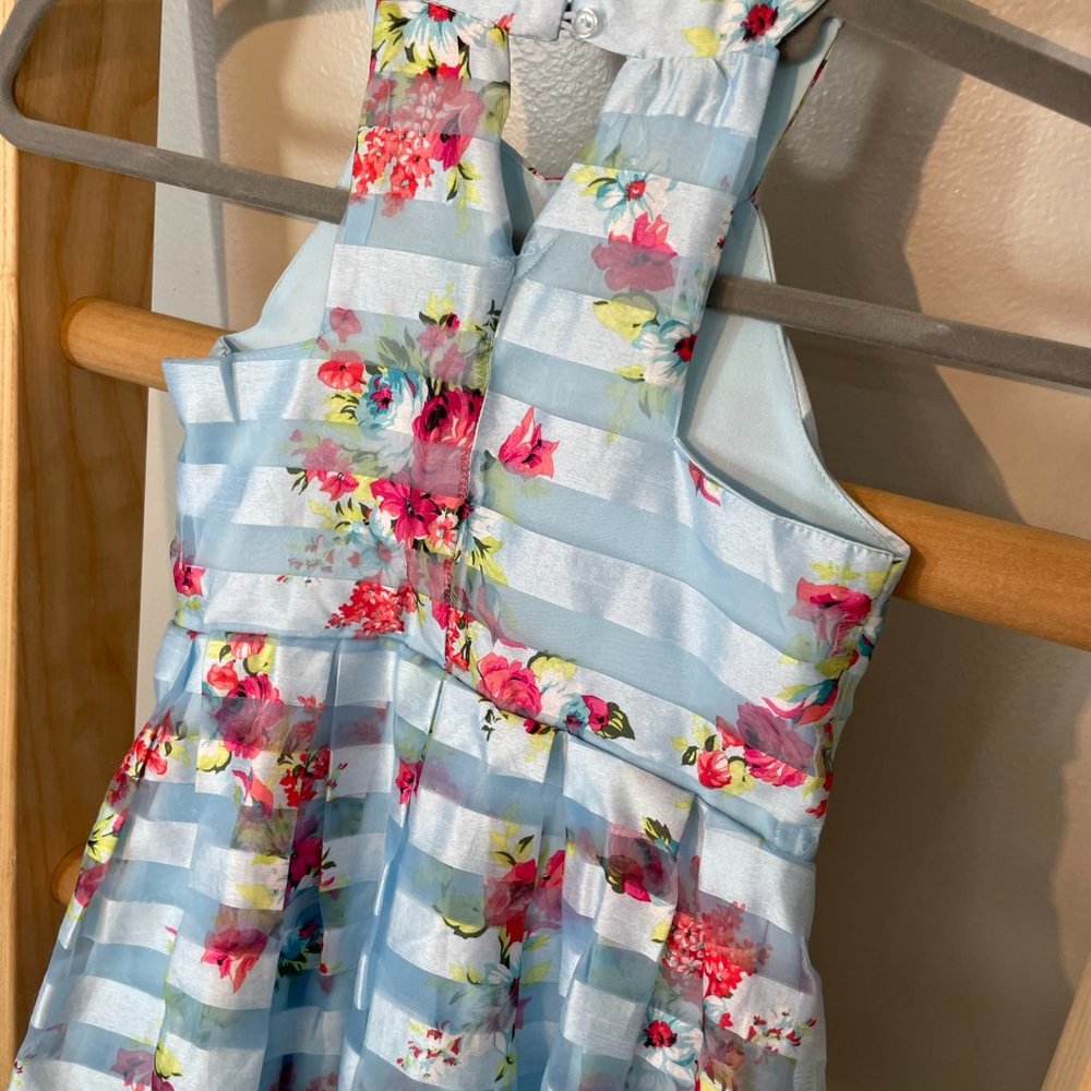 Knit Works Formal Blue Floral Dress - Picture 4 of 5